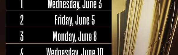 一竞技-NBA官方公布本赛季总决赛日程安排：6月4日G1正式开战